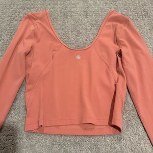 lululemon athletica Long Sleeve Top - Warm Coral